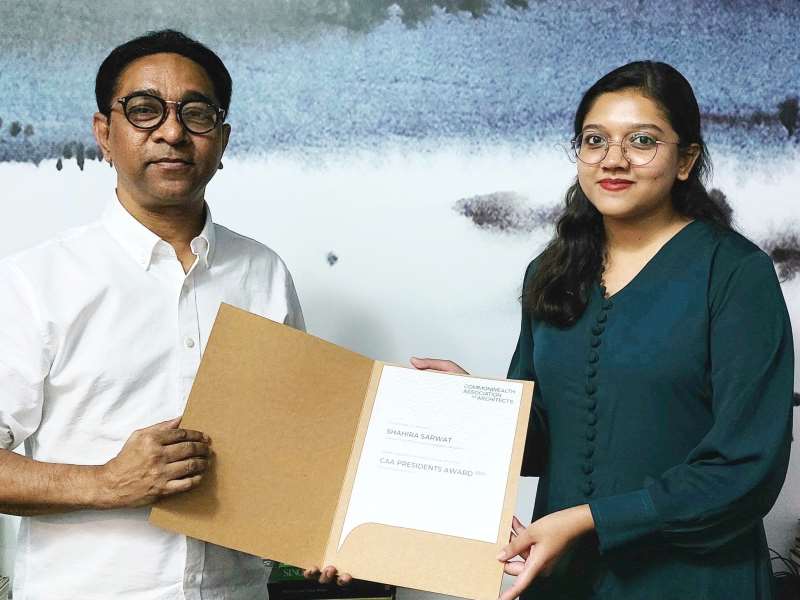 Commendation at CAA Awards 2024 for Architecture Student
