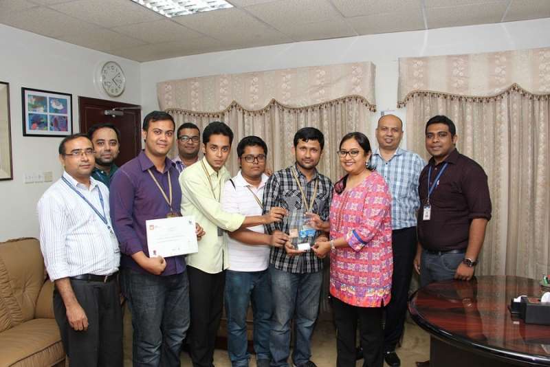 Students of EEE Department is the winner of  Best Innovative Project of the Year in ICT EXPO 2015