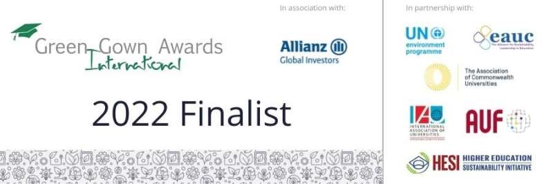 Two Projects from AIUB are the Finalist of International Green Gown Awards 2022