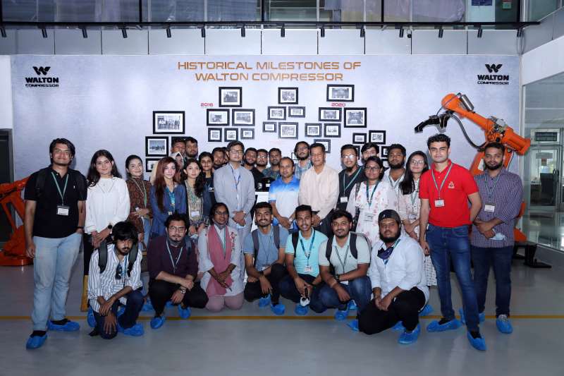 AIUB students visit Walton Hi-Tech Industries at Gazipur
